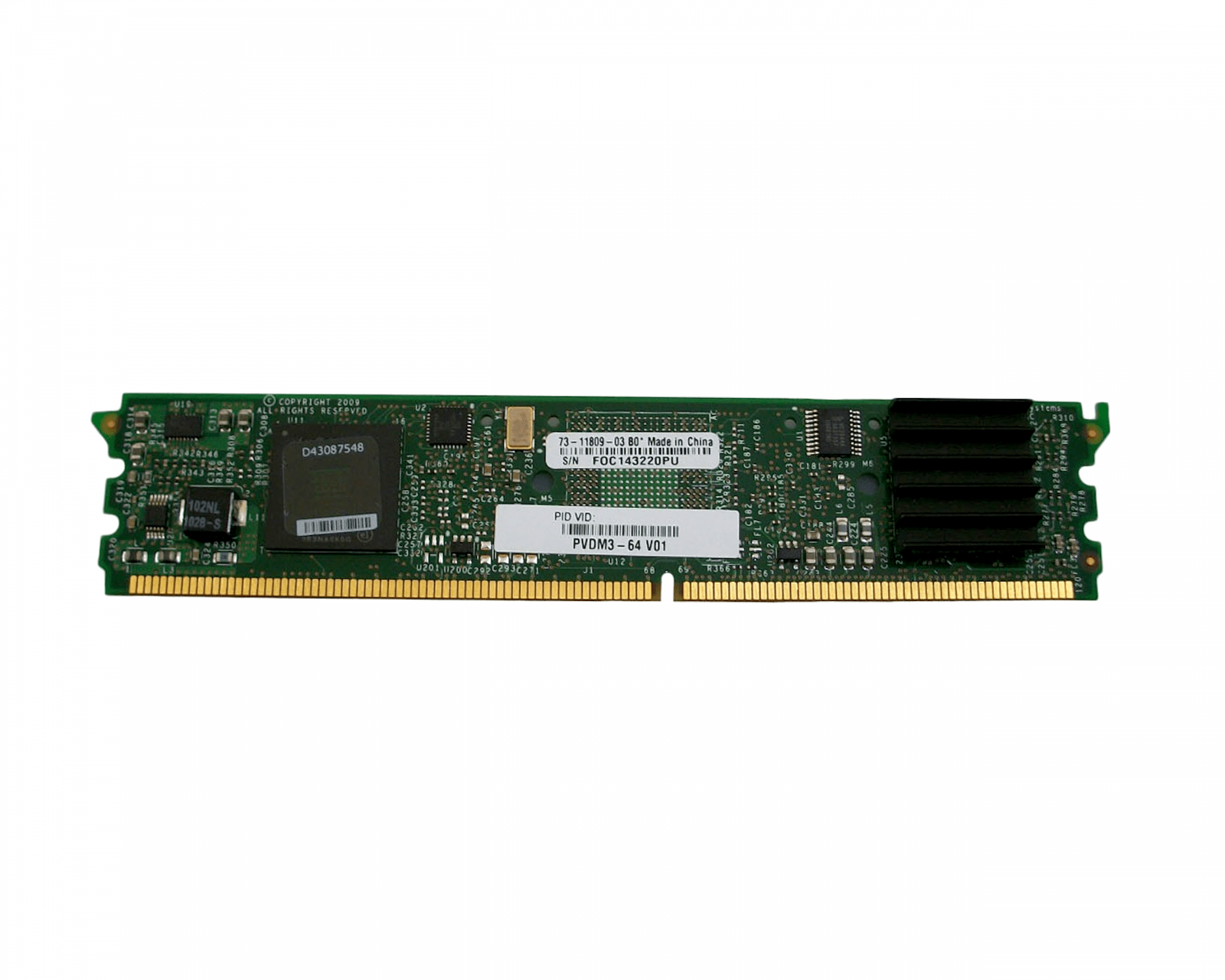 CISCO PVDM3-64 VOICE/VIDEO HIGH DENSITY DSP MODULE PVDM3 - SURPLUS IT ...