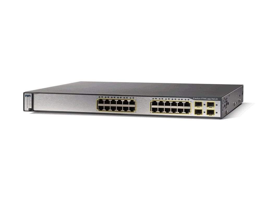 NEW CISCO WS-C3750X-24P-E CATALYST 3750X 24 PORT POE IP SERVICES ...